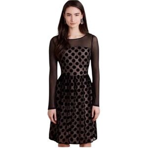 pearl ruffle strap mini dress black Bow-Detail Pleated A-Line Mini Dress in Black - 2